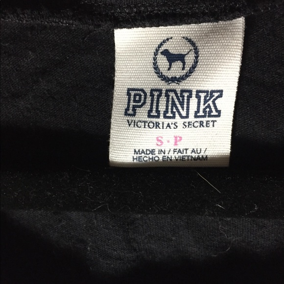 Pink Victorias Secret Graphic T-shirt Black Small - Picture 4 of 4